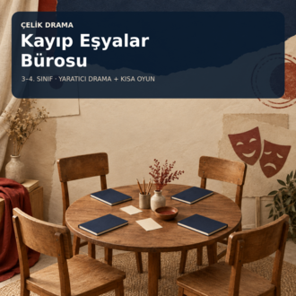 Çemberden Sahneye-Kayıp Eşyalar Bürosu | 3 ve 4. Sınıf Yaratıcı Drama ve Kısa Oyun Seti