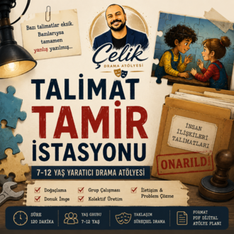 TALİMAT TAMİR İSTASYONU 7–12 Yaş Yaratıcı Drama Atölyesi