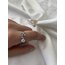 Silver çiçek detaylı Çelik yüzük