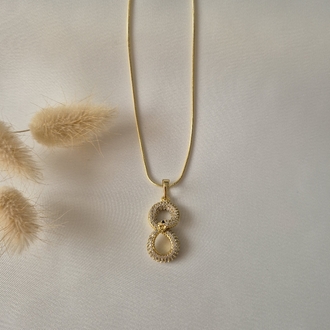 Gold Sonsuzluk kolye