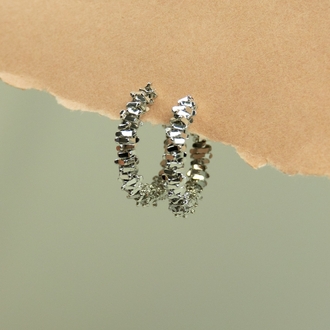 Silver Zigzag Küpe