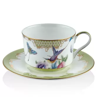 Tea Delight Çay Bardağı ve Tabağı (Tea Cup and Saucer) Green 