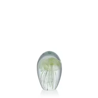 Jellyfish Green Glass Decor