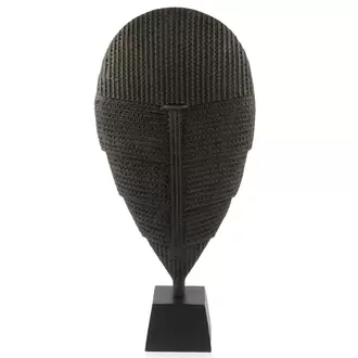 Siyah Yaprak Dekoratif Obje 71 cm