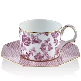 Tea Delight Tea Cup Saucers Pink (Çay Bardağı ve Tabağı)