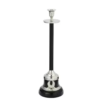 Gümüş Dekoratif Büyük Boy Mumluk | Silver Decorative Large Size Candle Holder