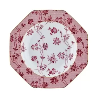Tea Delight Soup Plate Regency Damask Red (Yemek Tabağı 21,5 cm )