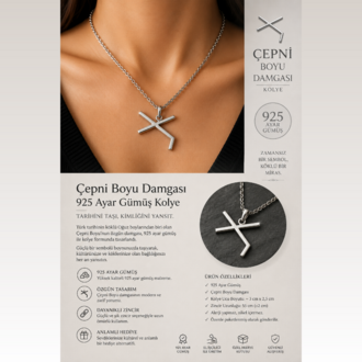 Gümüş Çepni Boyu Kolyesi - 925 Ayar Gümüş