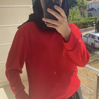 Ami Kirmizi oysho kumas sweatshirt