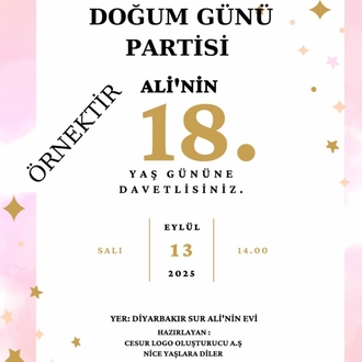 DOĞUM GÜNÜ PARTİSİ POSTERİ 