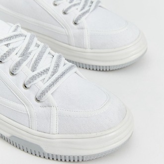Kadın Sneaker Yüksek Taban Beyaz Spor Ayakkabı