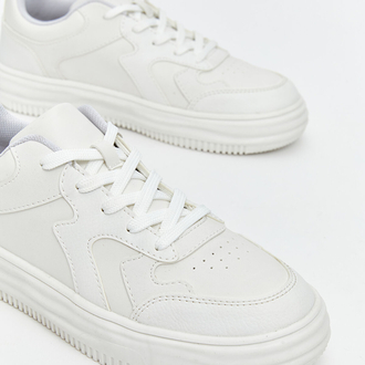 Beyaz Sneaker Spor Ayakkabı 