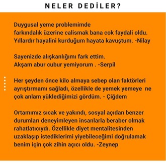 Duygusal Yeme Eğitimi (Canlı/Online)