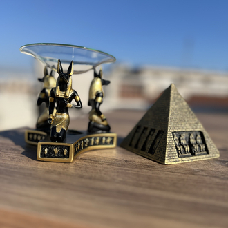 Antik Mısır Buhurdanlık ve Piramit Set