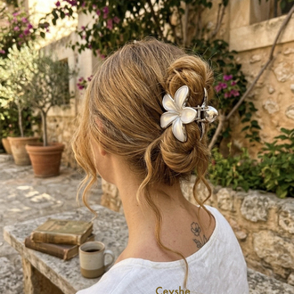 Sedefli Lotus Pinterest Kıskaç Asetat Kaliteli Toka