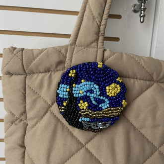 Yıldızlı Gece Broş