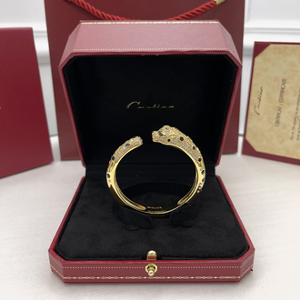 Panthere Taşlı Gold Bilezik Kutulu