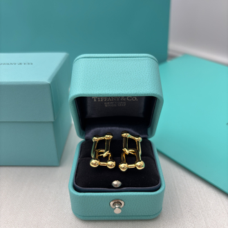 Tiffany HardWear Gold Küpe Kutulu
