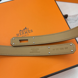 Hermes Kelly Belt Siyah-Silver Kutulu