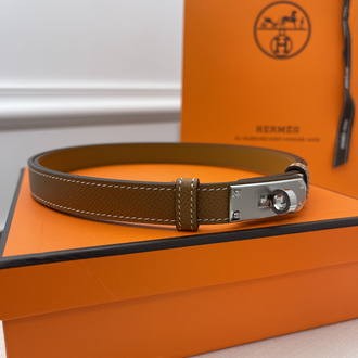Hermes Kelly Belt Gold-Silver Kutulu