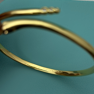 Tiffany Yılan Figürlü Gold Bileklik