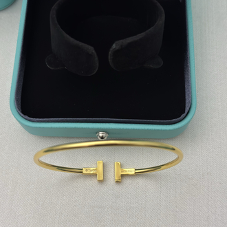 Tiffany T Gold Taşlı Bileklik
