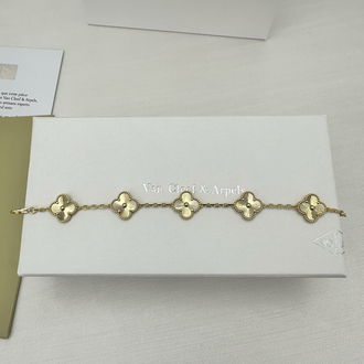 VCA Gold Motif Bileklik Kutulu