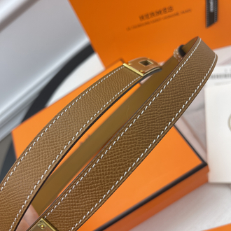 Hermes Kelly Belt Gold Kutulu