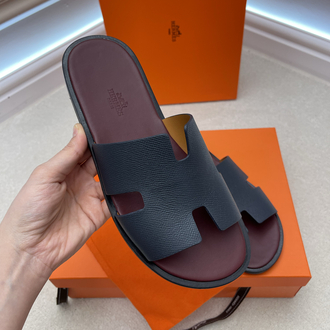 Hermes Izmır Terlik Erkek Celestial Blue Epson Deri