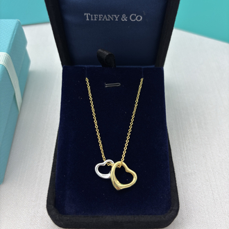 Tiffany Heart İkili Silver-Gold Kolye