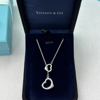 Tiffany Heart İkili Silver Kolye