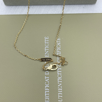 VCA GOLD TEK MOTİF KOLYE