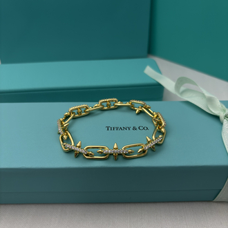 Tiffany Taşlı Gold Bileklik