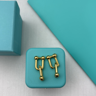 Tiffany HardWear Gold Küpe Kutulu