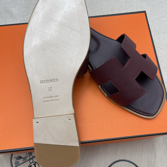 Hermes Oran Terlik Bordo Epson Deri