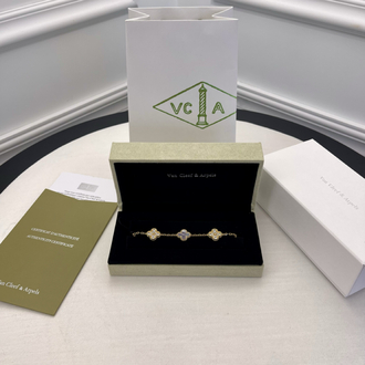 VCA Lila Gold Taşlı Bileklik Kutulu