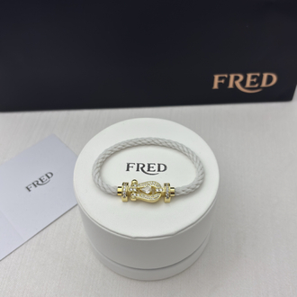 Fred Force 10 Beyaz Gold Taşlı Bileklik