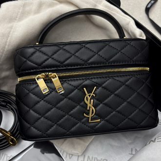 Siyah Kapitone Vanity Çanta YSL
