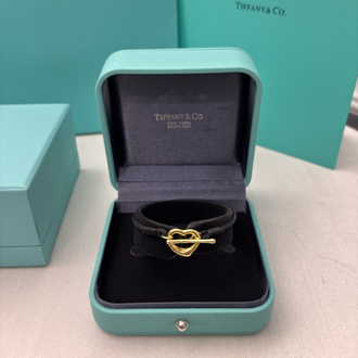 Tiffany Kalp Figürlü Siyah Bileklik