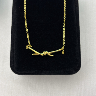 Tiffany Düğüm Small Gold Kolye