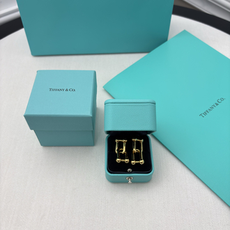 Tiffany HardWear Gold Küpe Kutulu