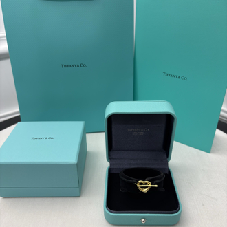 Tiffany Kalp Figürlü Siyah Bileklik