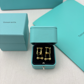 Tiffany HardWear Gold Küpe Kutulu