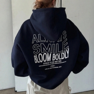 Unisex Erkek/Kadın  renkli özel baskılı pamuklu kapşonlu sweatshirt 
