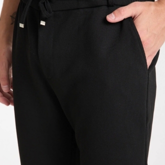 Erkek pantolon bel lastikli paça katmanlı Jogger stil