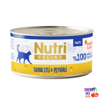 Nutri Feline Tavuk Eti & Peynir Kedi Yaş Maması 85 Gr.