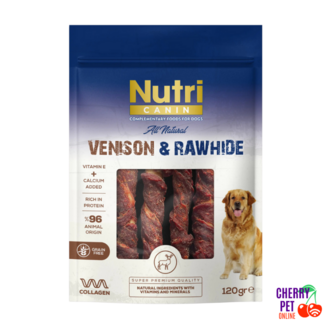 Nutri Canin Geyik Eti Sargılı Kemik M-L Köpek Ödül Maması 120 Gr.