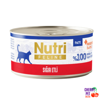 Nutri Feline Sığır Etli Kedi Yaş Maması 85 Gr.