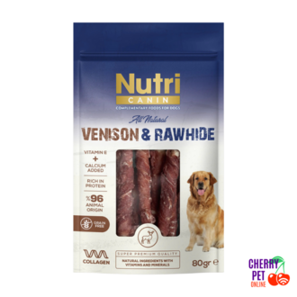 Nutri Canin Geyik Eti Sargılı Kemik S-M Köpek Ödül Maması 80 Gr.