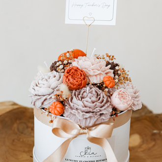 Pumpkin Bloom Candle Bouquet